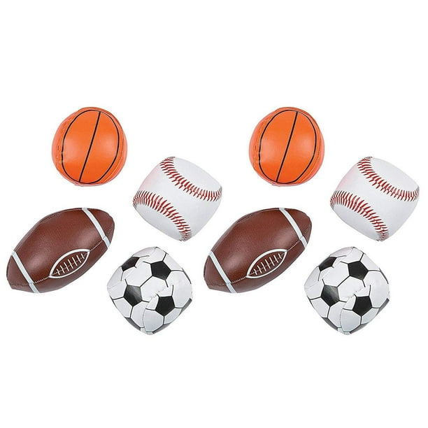 4 X AMERICAN SPORTS BALL NOTEPADS KIDS SCHOOL STATIONERY PARTY BAG FILLER GIFT 